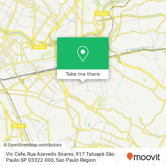 Vic Cafe, Rua Azevedo Soares, 917 Tatuapé São Paulo-SP 03322-000 map