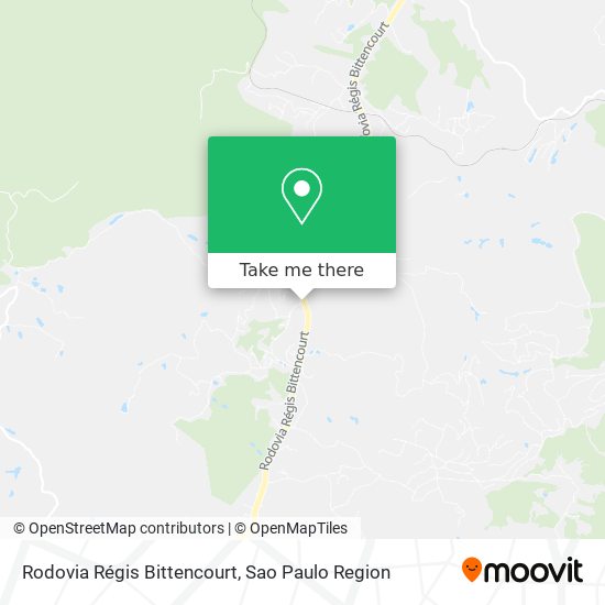 Rodovia Régis Bittencourt map