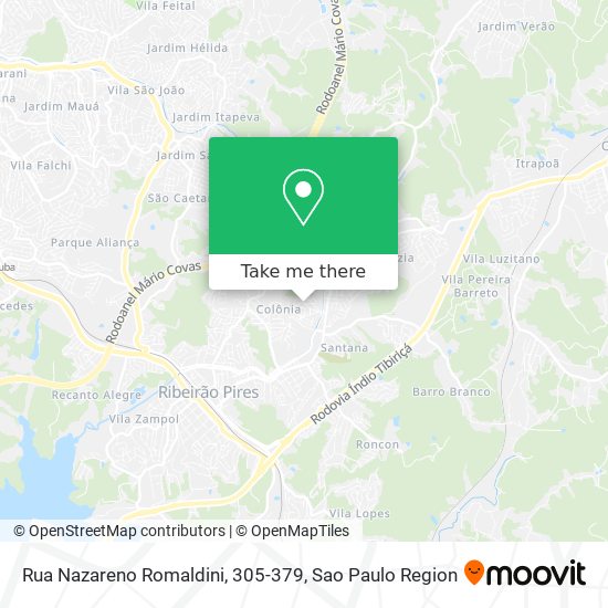 Rua Nazareno Romaldini, 305-379 map