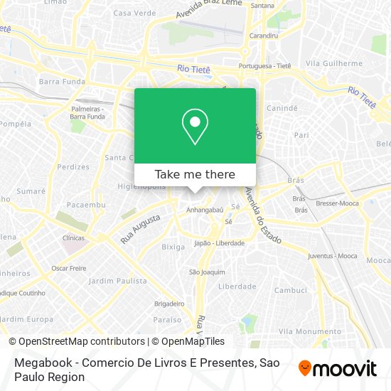 Mapa Megabook - Comercio De Livros E Presentes