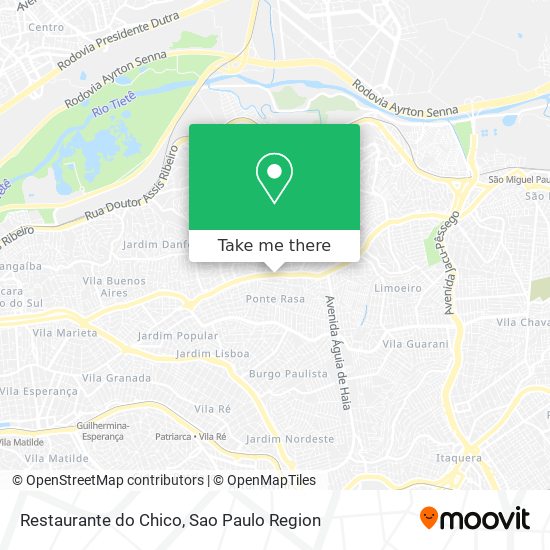 Mapa Restaurante do Chico
