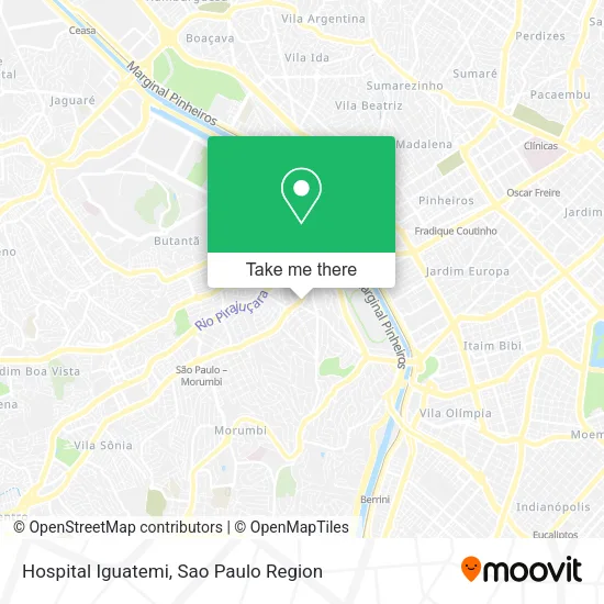 Hospital Iguatemi map