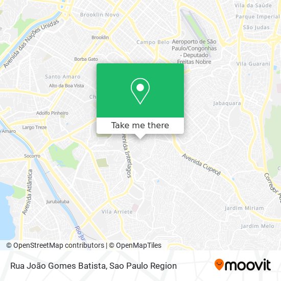 Rua João Gomes Batista map
