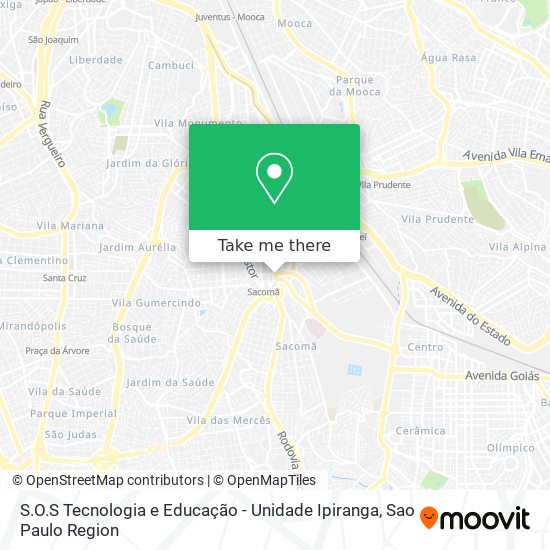 S.O.S Tecnologia e Educação - Unidade Ipiranga map