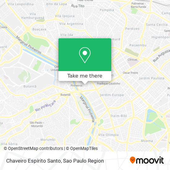 Chaveiro Espírito Santo map