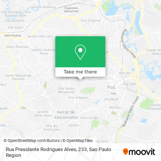 Rua Presidente Rodrigues Alves, 233 map