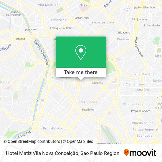 Hotel Matiz Vila Nova Conceição map