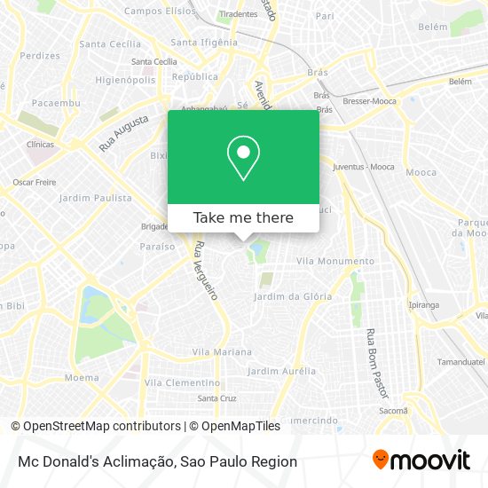 Mc Donald's Aclimação map