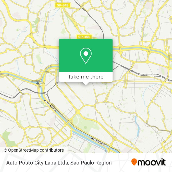 Mapa Auto Posto City Lapa Ltda