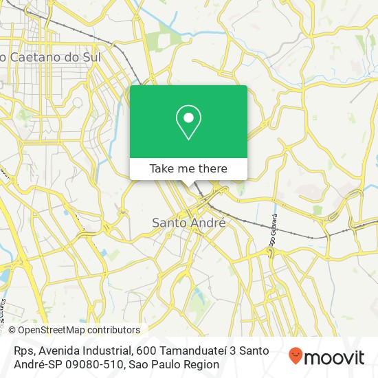Mapa Rps, Avenida Industrial, 600 Tamanduateí 3 Santo André-SP 09080-510