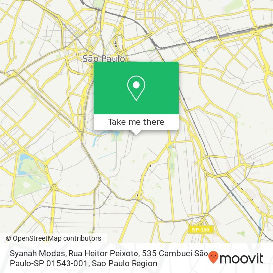 Syanah Modas, Rua Heitor Peixoto, 535 Cambuci São Paulo-SP 01543-001 map