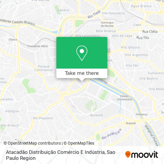 Mapa Atacadão Distribuição Comércio E Indústria