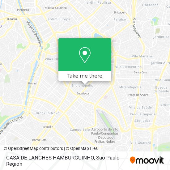Mapa CASA DE LANCHES HAMBURGUINHO