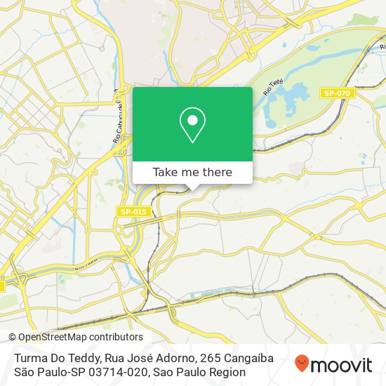 Turma Do Teddy, Rua José Adorno, 265 Cangaíba São Paulo-SP 03714-020 map