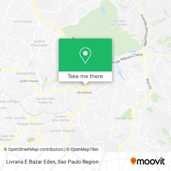 Mapa Livraria E Bazar Eden