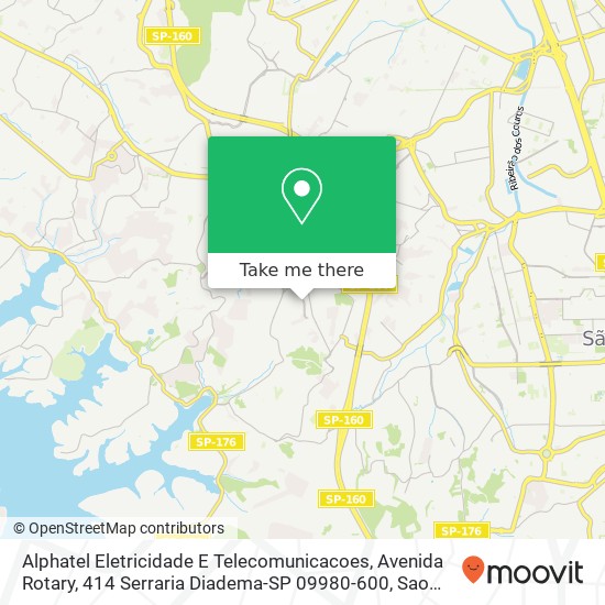 Alphatel Eletricidade E Telecomunicacoes, Avenida Rotary, 414 Serraria Diadema-SP 09980-600 map