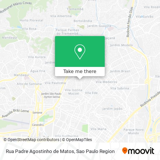 Rua Padre Agostinho de Matos map