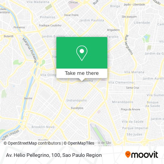 Mapa Av. Hélio Pellegrino, 100