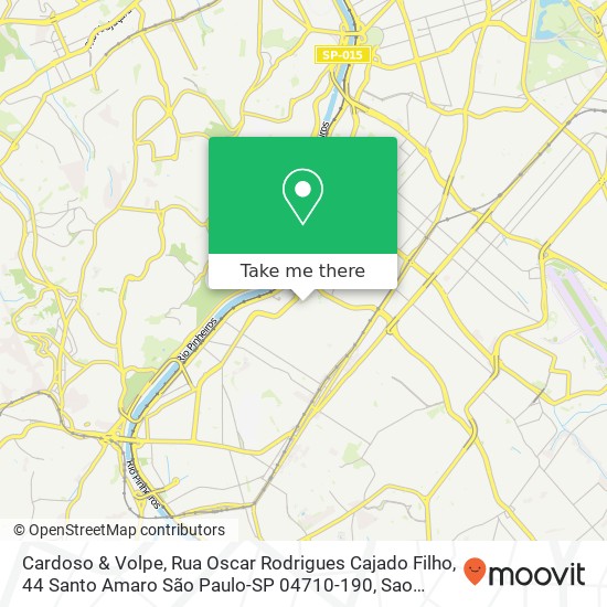 Cardoso & Volpe, Rua Oscar Rodrigues Cajado Filho, 44 Santo Amaro São Paulo-SP 04710-190 map