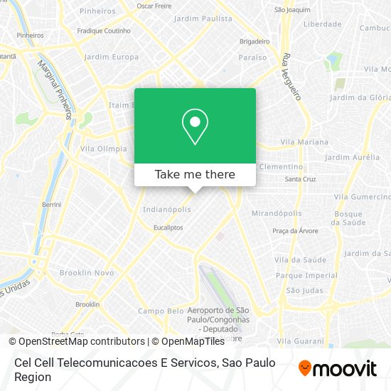 Mapa Cel Cell Telecomunicacoes E Servicos