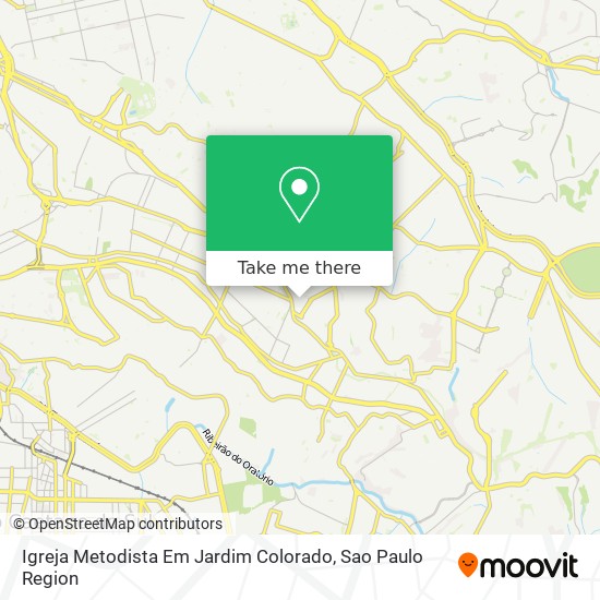 Igreja Metodista Em Jardim Colorado map