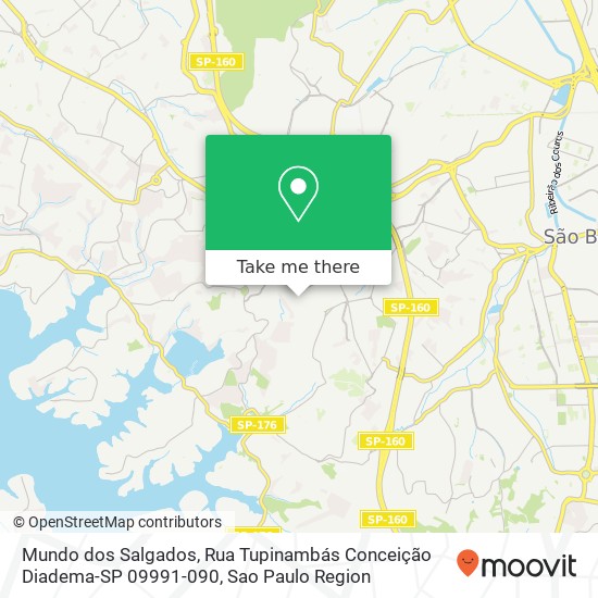 Mapa Mundo dos Salgados, Rua Tupinambás Conceição Diadema-SP 09991-090