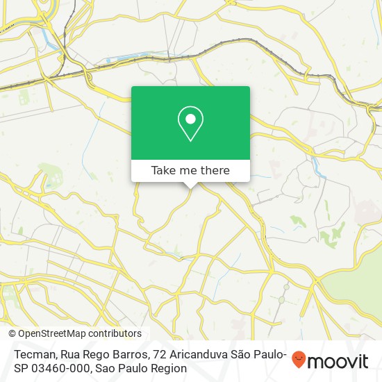 Tecman, Rua Rego Barros, 72 Aricanduva São Paulo-SP 03460-000 map