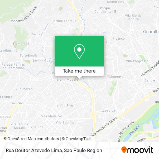 Rua Doutor Azevedo Lima map