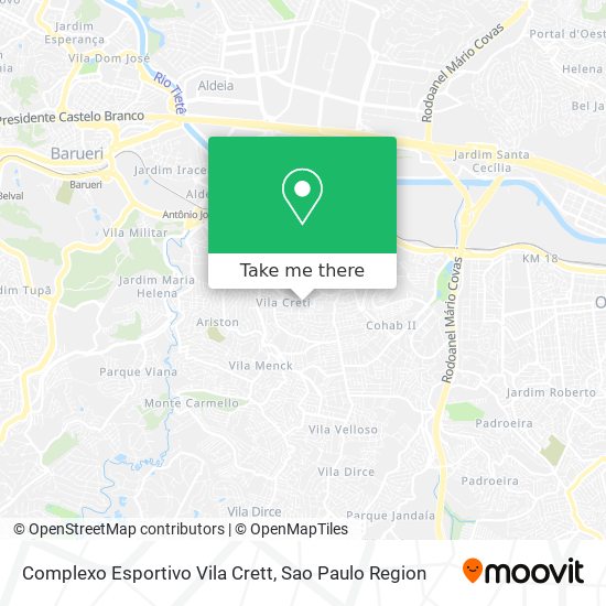 Complexo Esportivo Vila Crett map