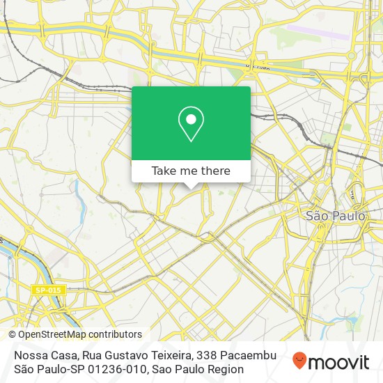 Nossa Casa, Rua Gustavo Teixeira, 338 Pacaembu São Paulo-SP 01236-010 map