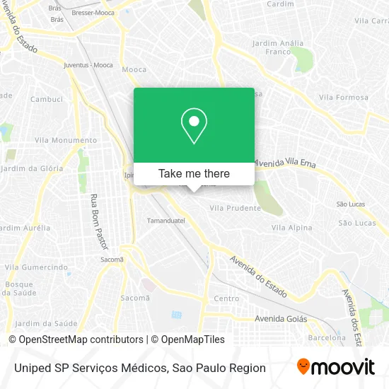 Uniped SP Serviços Médicos map