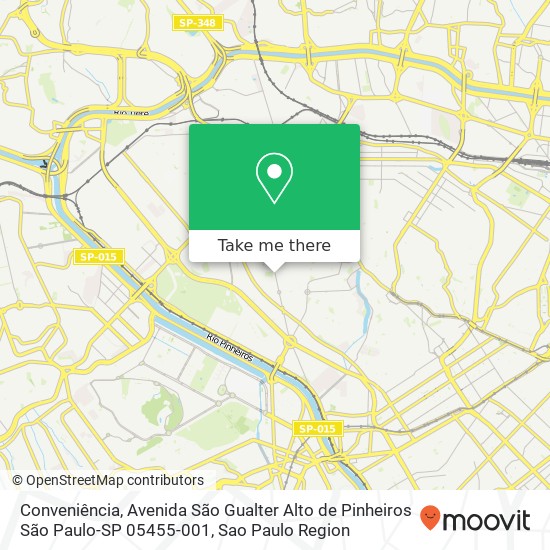 Conveniência, Avenida São Gualter Alto de Pinheiros São Paulo-SP 05455-001 map