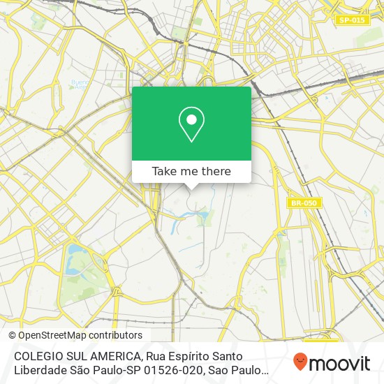 COLEGIO SUL AMERICA, Rua Espírito Santo Liberdade São Paulo-SP 01526-020 map