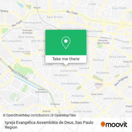 Mapa Igreja Evangélica Assembléia de Deus