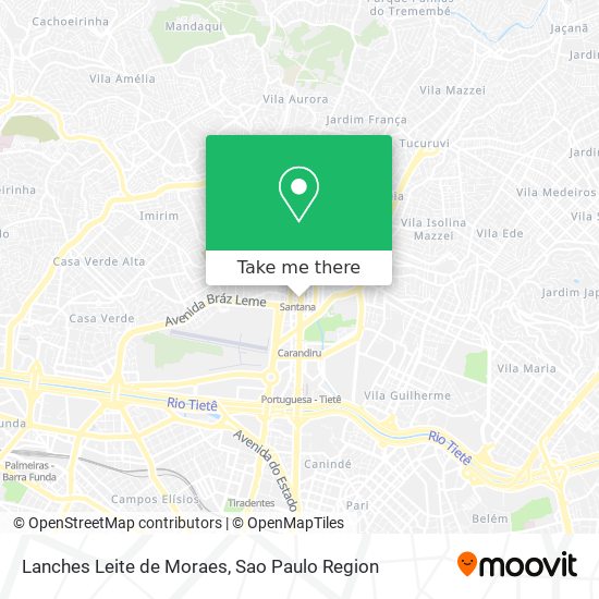 Mapa Lanches Leite de Moraes
