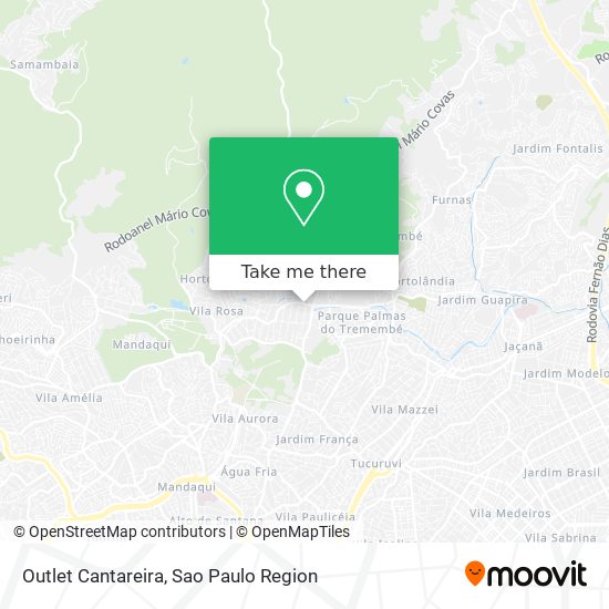 Outlet Cantareira map