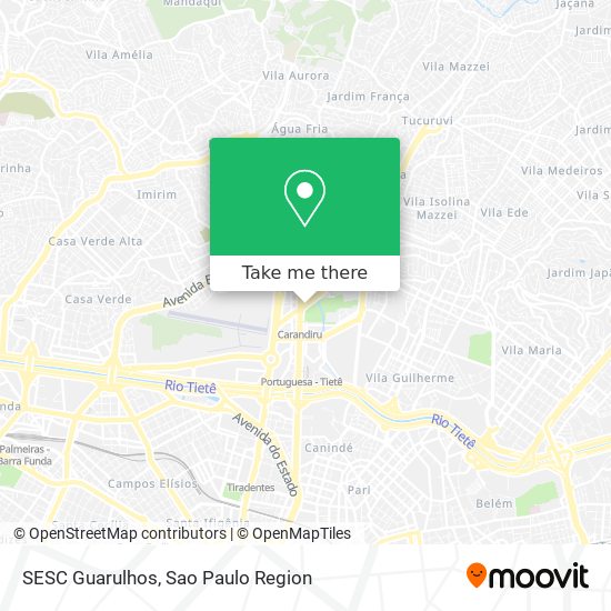 Mapa SESC Guarulhos