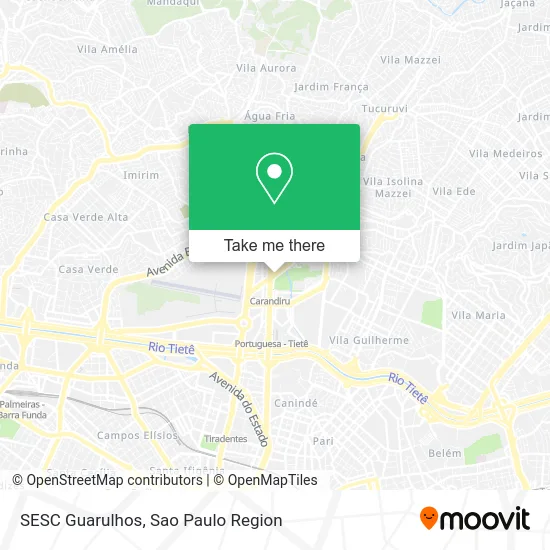 SESC Guarulhos map