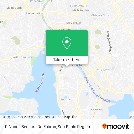 P Nossa Senhora De Fatima map