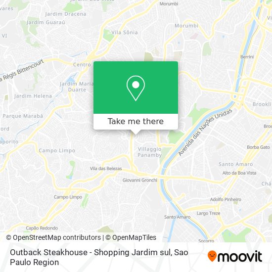 Outback Steakhouse - Shopping Jardim sul map