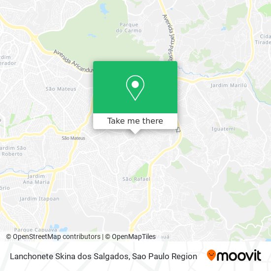 Lanchonete Skina dos Salgados map