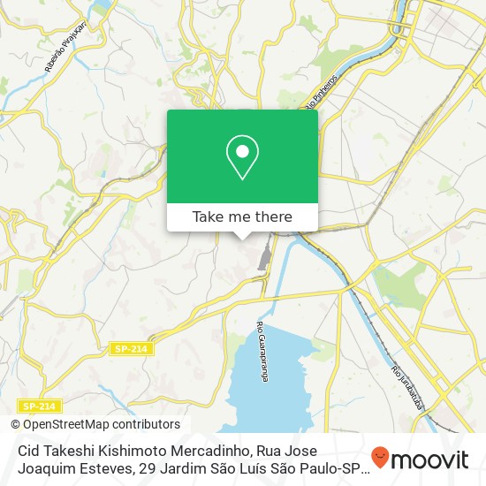 Cid Takeshi Kishimoto Mercadinho, Rua Jose Joaquim Esteves, 29 Jardim São Luís São Paulo-SP 05843-000 map