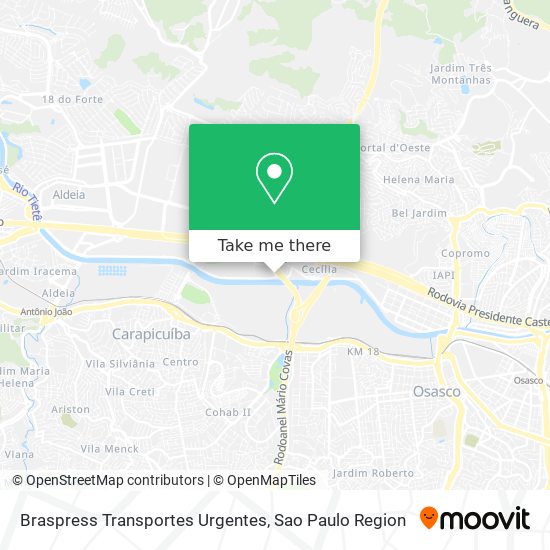 Braspress Transportes Urgentes map