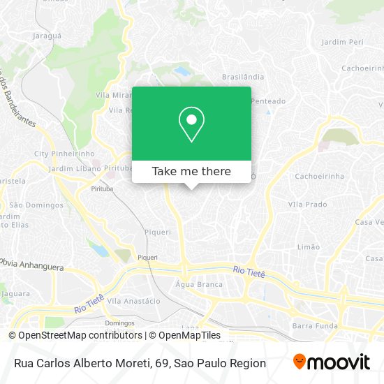 Mapa Rua Carlos Alberto Moreti, 69