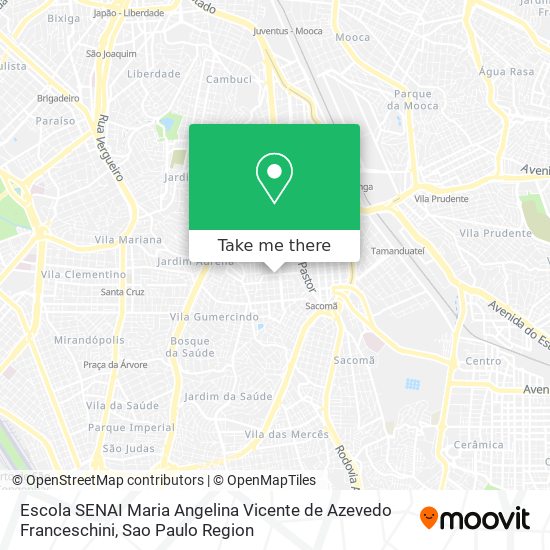 Escola SENAI Maria Angelina Vicente de Azevedo Franceschini map