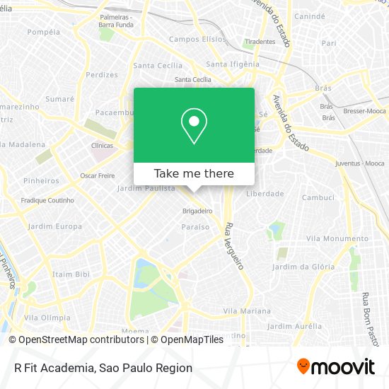 R Fit Academia map