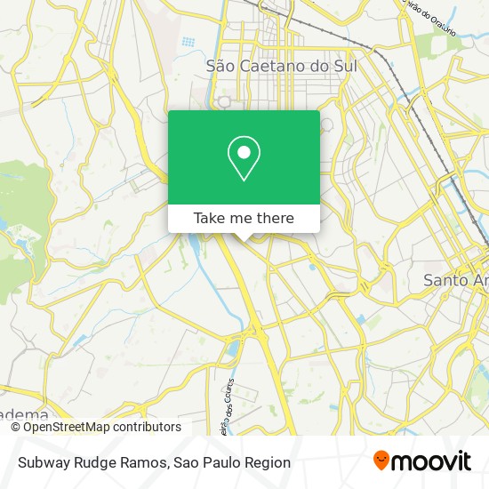 Mapa Subway Rudge Ramos