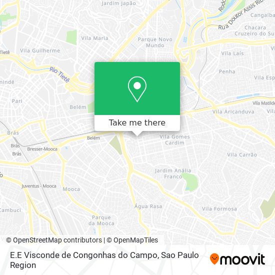 E.E Visconde de Congonhas do Campo map