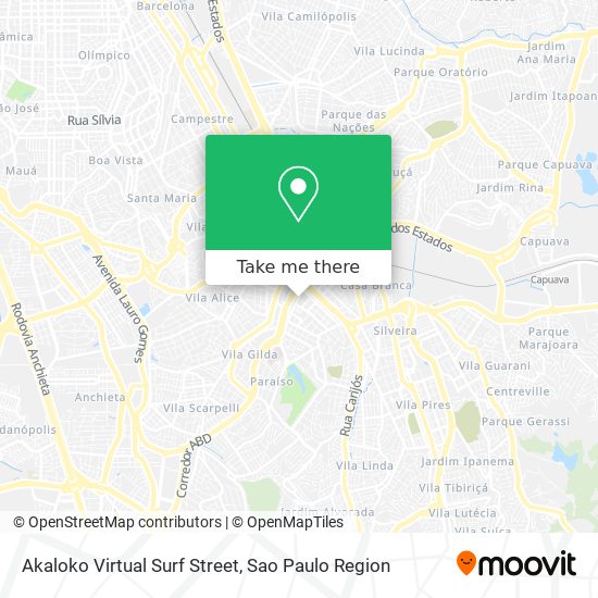 Akaloko Virtual Surf Street map