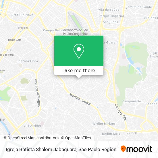 Igreja Batista Shalom Jabaquara map